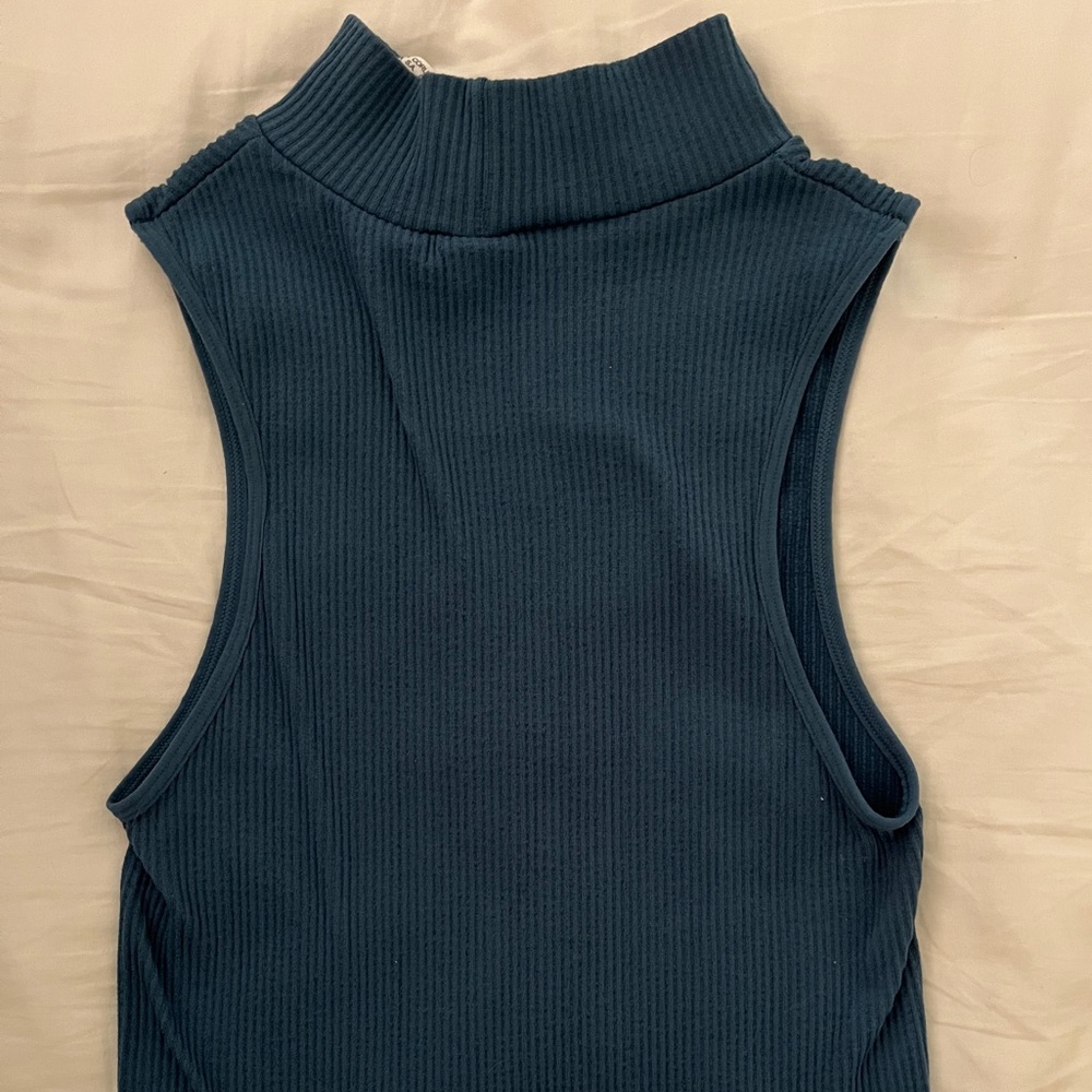 ZARA high neck ribbed top